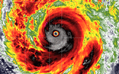 Siêu bão "đặc biệt nguy hiểm" áp sát Bắc Mariana, đe dọa khu vực Tây Thái Bình Dương
