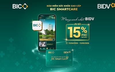 BIC giảm 15% phí bảo hiểm sức khoẻ cao cấp chào mừng ngày thành lập BIDV