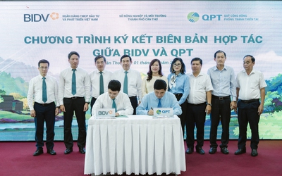 BIDV và QPT hợp tác trồng 240.000 cây xanh tại Đồng bằng sông Cửu Long