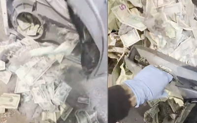 Mua máy sấy cũ, người đàn ông phát hiện đầy tiền mặt bên trong