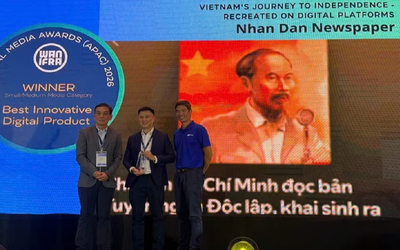 Báo Nhân Dân đoạt "cú đúp" tại giải Báo chí Kỹ thuật số châu Á 2026