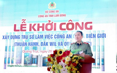Khởi công trụ sở Công an 3 xã biên giới Lâm Đồng: “Lá chắn” an ninh nơi địa bàn chiến lược