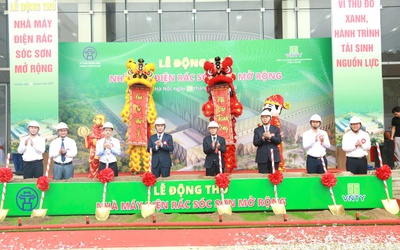 Khởi công Nhà máy điện rác Sóc Sơn mở rộng, xử lý 1.600 tấn rác mỗi ngày