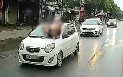 Vụ việc nam thanh niên nằm trên nắp capo ô tô đang chạy, công an vào cuộc xử lý