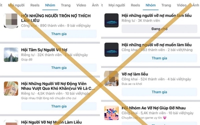 Cảnh giác với các hội nhóm "tín dụng đen", “vỡ nợ làm liều” trên mạng