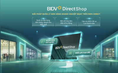 Quản lý bán hàng hiệu quả hơn với BIDV Direct Shop