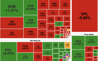 VN-Index đảo chiều giảm gần 20 điểm sau phiên tăng đột biến