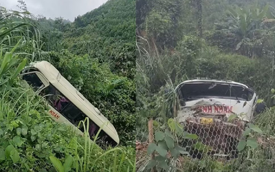Tai nạn xe khách nghiêm trọng tại Tuyên Quang: Xe rơi xuống vực