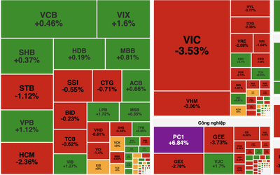 Cổ phiếu họ Vingroup và công nghệ lao dốc, VN-Index mất gần 17 điểm
