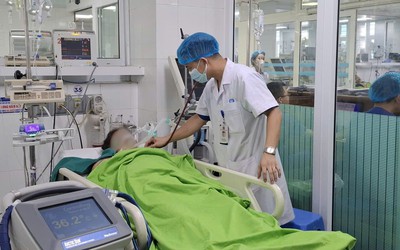 Gặt lúa giữa nắng nóng, 2 người đàn ông bị sốc nhiệt, suy đa tạng phải cấp cứu