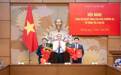 Công bố quyết định của Ban Thường vụ Đảng ủy Quốc hội về công tác cán bộ