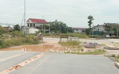 Vướng mặt bằng, tuyến đường trọng điểm tại Hà Tĩnh nhếch nhác, chưa thể thi công
