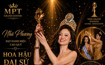 Doanh nhân Nhã Phương đăng quang Hoa hậu Đại sứ Doanh nhân Hòa bình Toàn cầu 2026 cuộc thi Miss Grand Business Global 2026