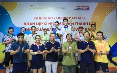 Sôi nổi giải giao lưu Pickleball nhân kỷ niệm 69 năm thành lập NXB Giáo dục Việt Nam