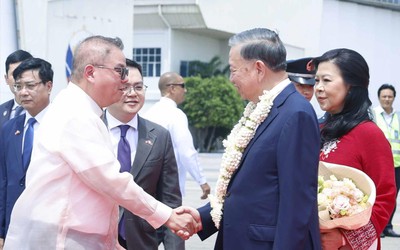 Tổng Bí thư, Chủ tịch nước Tô Lâm và Phu nhân bắt đầu chuyến thăm Philippines 