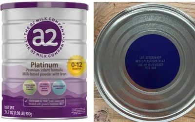 Bộ Y tế cảnh báo, thu hồi 3 lô sữa a2 Platinum Premium dành cho trẻ 0-12 tháng tuổi