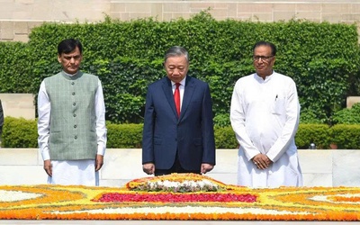 Tổng Bí thư, Chủ tịch nước Tô Lâm tưởng niệm lãnh tụ Mahatma Gandhi