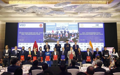 Doanh nghiệp Việt Nam - Ấn Độ ký nhiều thỏa thuận hợp tác về hàng không, du lịch, logistics, công nghệ