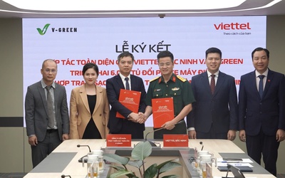 V-Green hợp tác với Viettel Bắc Ninh triển khai 6.000 tủ đổi pin xe máy điện