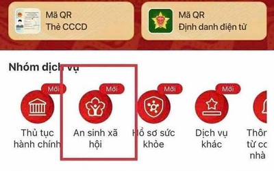 Cách tích hợp tài khoản hưởng An sinh xã hội trên VNeID
