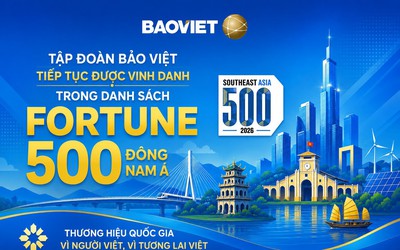 Tập đoàn Bảo Việt (BVH) tiếp tục được vinh danh trong danh sách Fortune 500 Đông Nam Á