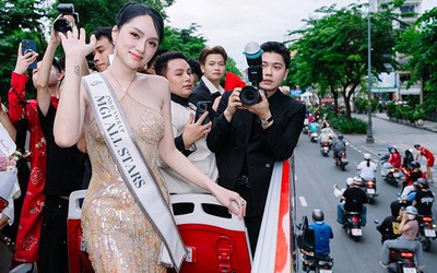 Tài xế và chủ xe buýt 2 tầng chở Hoa hậu Hương Giang diễu hành bị lập biên bản, xử phạt