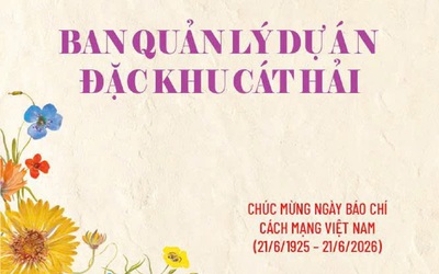 Ban quản lý Dự án đặc khu Cát Hải chúc mừng ngày Báo chí Cách mạng Việt Nam 21/6