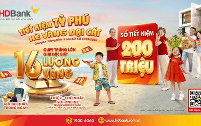 Hàng chục khách hàng HDBank trúng thưởng sổ tiết kiệm “trăm triệu” và chuyến du lịch Hàn Quốc hấp dẫn