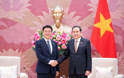 Chủ tịch Quốc hội Trần Thanh Mẫn tiếp đoàn đại biểu Viện nghiên cứu kinh tế, Hàn Quốc