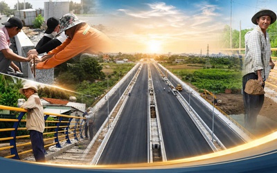 Toàn cảnh đường trục trung tâm Biên Hòa hơn 1.500 tỷ dần thành hình trên “hòn ngọc xanh” Cù lao Phố