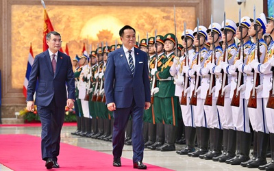 Thủ tướng Lê Minh Hưng chủ trì lễ đón Thủ tướng Thái Lan