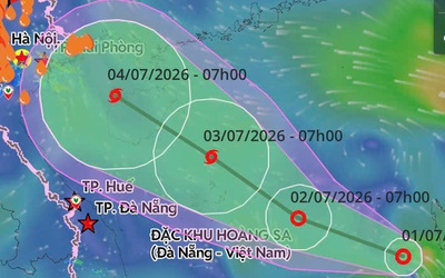 Áp thấp nhiệt đới khả năng mạnh lên thành bão số 1, dự báo ảnh hưởng trực tiếp Bắc Bộ
