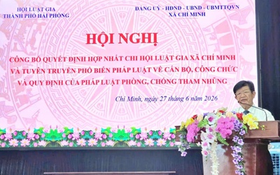 Hội Luật gia Tp.Hải Phòng tăng cường phổ biến pháp luật tại xã Chí Minh
