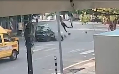 Ô tô đâm trúng thiếu niên đi xe máy, tài xế bỏ chạy khỏi hiện trường