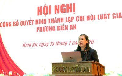 Hải Phòng: Công bố Quyết định thành lập Chi hội Luật gia phường Kiến An