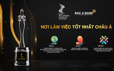 BAC A BANK bốn năm liên tiếp được vinh danh “Nơi làm việc tốt nhất châu Á”