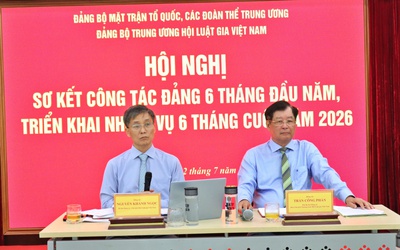 Đảng bộ Trung ương Hội Luật gia Việt Nam sơ kết công tác Đảng 6 tháng đầu năm