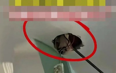 Nhìn lên trần nhà, người phụ nữ phát hiện cảnh tượng "lạnh sống lưng"
