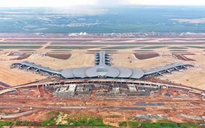 Đường vào sân bay Long Thành mang diện mạo mới ngày về đích