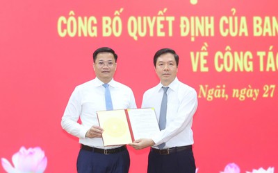 Thứ trưởng Bộ Tài chính Nguyễn Đức Tâm giữ chức Phó Bí thư Tỉnh ủy Quảng Ngãi