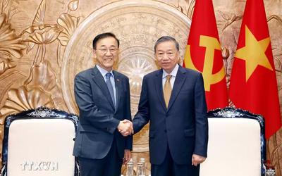 Tổng Bí thư, Chủ tịch nước Tô Lâm tiếp Bộ trưởng Đất đai, Cơ sở hạ tầng, Giao thông Hàn Quốc