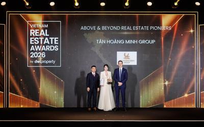 Tân Hoàng Minh thắng lớn tại Dot Property Vietnam Real Estate Awards 2026