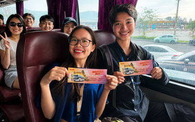 Khách chơi Bà Nà được đi xe bus miễn phí từ Đà Nẵng