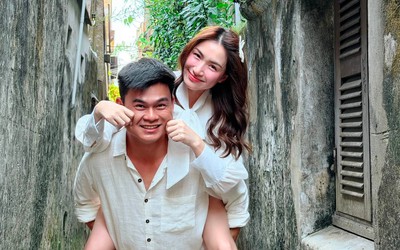 Ca sĩ Hòa Minzy khoe khoảnh khắc ngọt ngào bên chồng sắp cưới