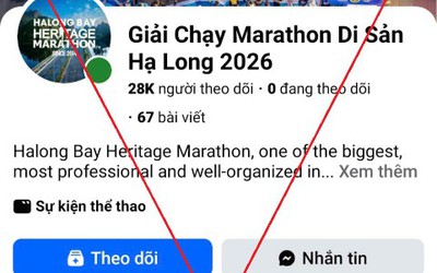 Cảnh báo fanpage giả mạo giải chạy Marathon Quốc tế di sản Hạ Long để lừa đảo