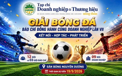 Sắp diễn ra giải bóng đá “Báo chí đồng hành cùng Doanh nghiệp” lần thứ VII