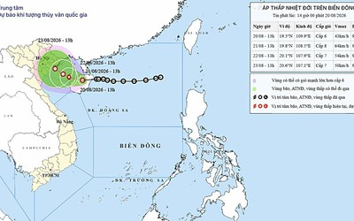 Áp thấp nhiệt đới áp sát vịnh Bắc Bộ, có khả năng mạnh lên thành bão số 4