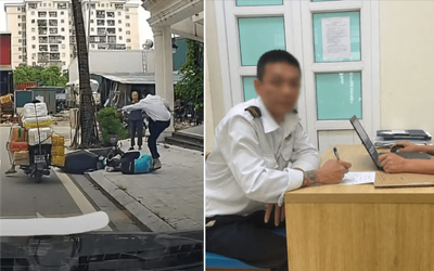 Triệu tập bảo vệ hành hung tài xế xe ôm tại Khu đô thị Louis City