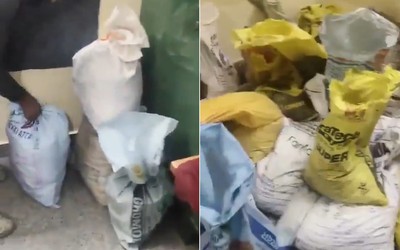 Cụ bà ăn xin qua đời, người dân phát hiện nhiều bao tải tiền mặt trong nhà