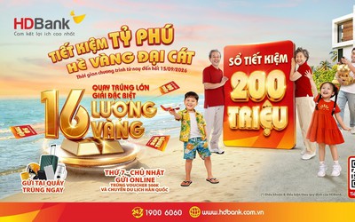 64 sổ tiết kiệm đã có chủ, cuộc đua săn 16 lượng vàng SJC tại HDBank vào chặng nước rút